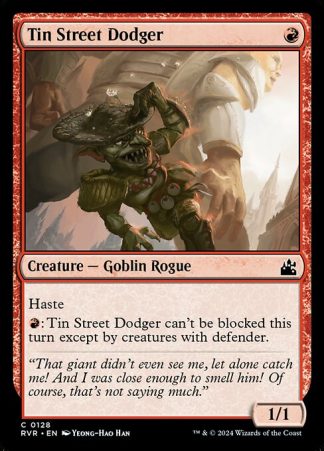 Tin Street Dodger - (128) - Magic the Gathering Ravnica Remastered Singles