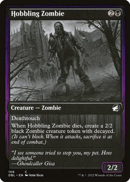 Hobbling Zombie - (106) - Magic the Gathering Innistrad: Double Feature Singles