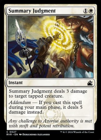 Summary Judgment - (27) - Magic the Gathering Ravnica Remastered Singles
