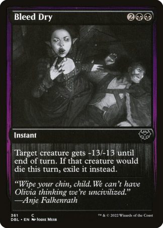 Bleed Dry - (361) - Magic the Gathering Innistrad: Double Feature Singles