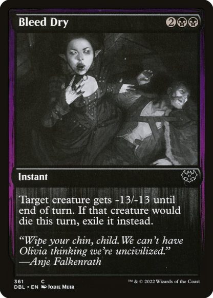 Bleed Dry - (361) - Magic the Gathering Innistrad: Double Feature Singles