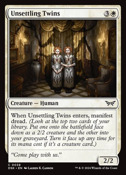 Unsettling Twins - (38) - Magic the Gathering Duskmourn: House of Horror Singles