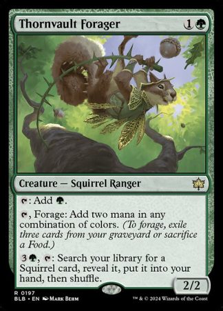 Thornvault Forager - (197) - Magic the Gathering Bloomburrow Singles