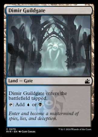 Dimir Guildgate - (276) - Magic the Gathering Ravnica Remastered Singles
