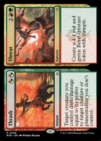 Thrash // Threat - (246) - Magic the Gathering Ravnica Remastered Singles