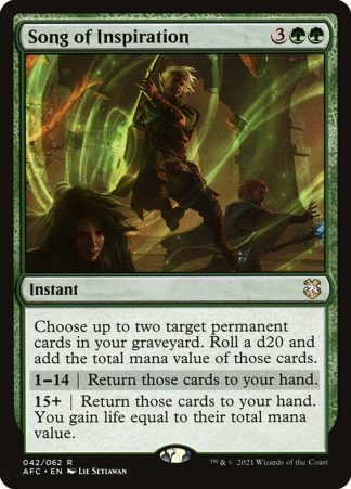 Song of Inspiration - (42) - Magic the Gathering Forgotten Realms Commander Singles