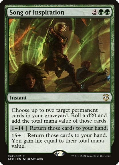 Song of Inspiration - (42) - Magic the Gathering Forgotten Realms Commander Singles