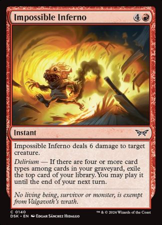 Impossible Inferno - (140) - Magic the Gathering Duskmourn: House of Horror Singles