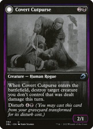 Covert Cutpurse // Covetous Geist - (92) - Magic the Gathering Innistrad: Double Feature Singles
