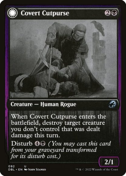 Covert Cutpurse // Covetous Geist - (92) - Magic the Gathering Innistrad: Double Feature Singles