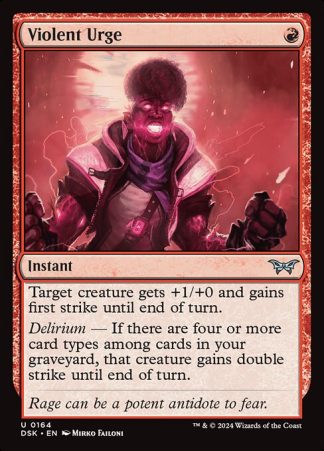 Violent Urge - (164) - Magic the Gathering Duskmourn: House of Horror Singles