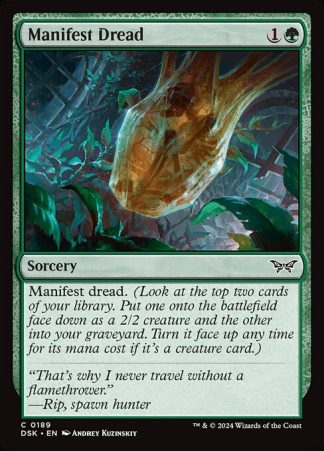 Manifest Dread - (189) - Magic the Gathering Duskmourn: House of Horror Singles