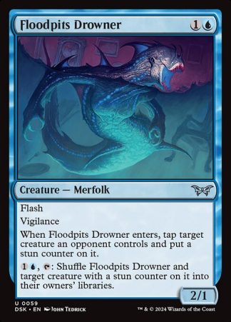 Floodpits Drowner - (59) - Magic the Gathering Duskmourn: House of Horror Singles