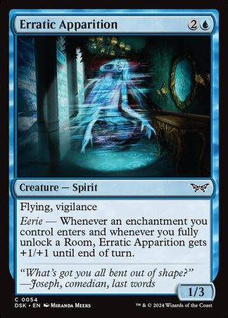 Erratic Apparition - (54) - Magic the Gathering Duskmourn: House of Horror Singles