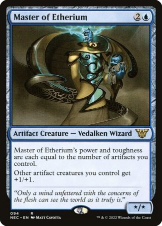 Master of Etherium - (94) - Magic the Gathering Neon Dynasty Commander Singles