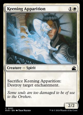 Keening Apparition - (21) - Magic the Gathering Ravnica Remastered Singles