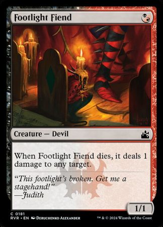Footlight Fiend - (181) - Magic the Gathering Ravnica Remastered Singles