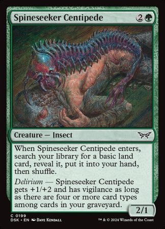 Spineseeker Centipede - (199) - Magic the Gathering Duskmourn: House of Horror Singles