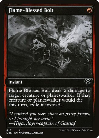 Flame-Blessed Bolt - (425) - Magic the Gathering Innistrad: Double Feature Singles