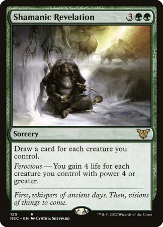 Shamanic Revelation - (129) - Magic the Gathering Neon Dynasty Commander Singles