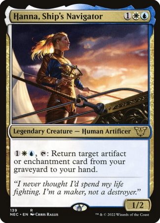 Hanna, Ship's Navigator - (139) - Magic the Gathering Neon Dynasty Commander Singles