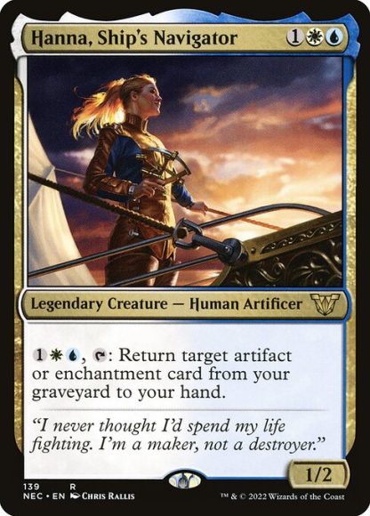 Hanna, Ship's Navigator - (139) - Magic the Gathering Neon Dynasty Commander Singles