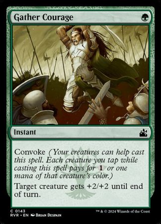 Gather Courage - (143) - Magic the Gathering Ravnica Remastered Singles