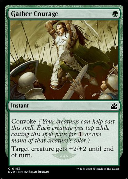 Gather Courage - (143) - Magic the Gathering Ravnica Remastered Singles