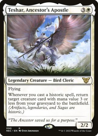 Teshar, Ancestor's Apostle - (90) - Magic the Gathering Neon Dynasty Commander Singles