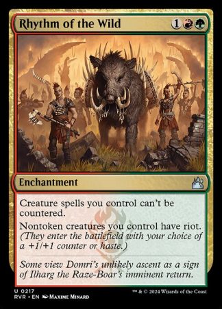 Rhythm of the Wild - (217) - Magic the Gathering Ravnica Remastered Singles