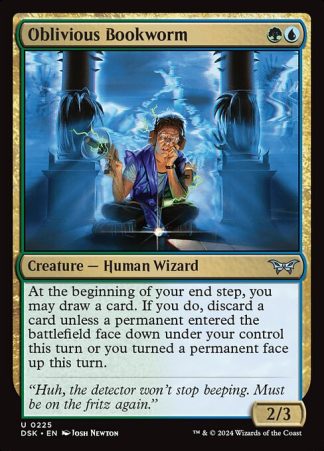 Oblivious Bookworm - (225) - Magic the Gathering Duskmourn: House of Horror Singles
