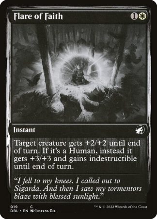 Flare of Faith - (19) - Magic the Gathering Innistrad: Double Feature Singles