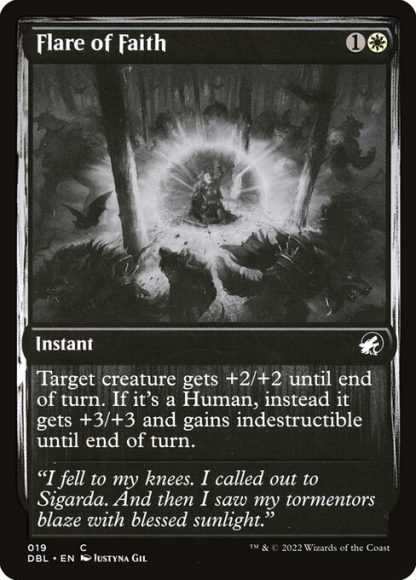 Flare of Faith - (19) - Magic the Gathering Innistrad: Double Feature Singles