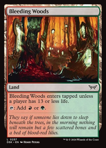 Bleeding Woods - (257) - Magic the Gathering Duskmourn: House of Horror Singles