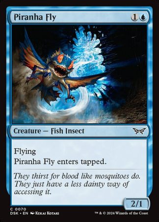 Piranha Fly - (70) - Magic the Gathering Duskmourn: House of Horror Singles