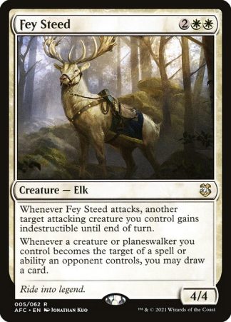 Fey Steed - (5) - Magic the Gathering Forgotten Realms Commander Singles