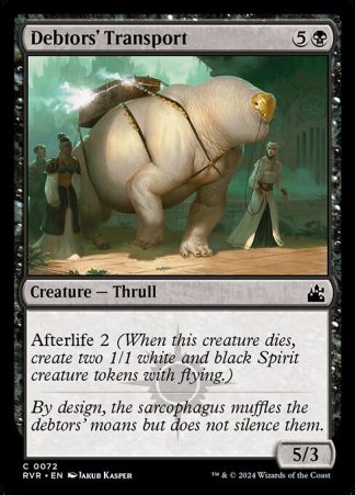 Debtors' Transport - (72) - Magic the Gathering Ravnica Remastered Singles