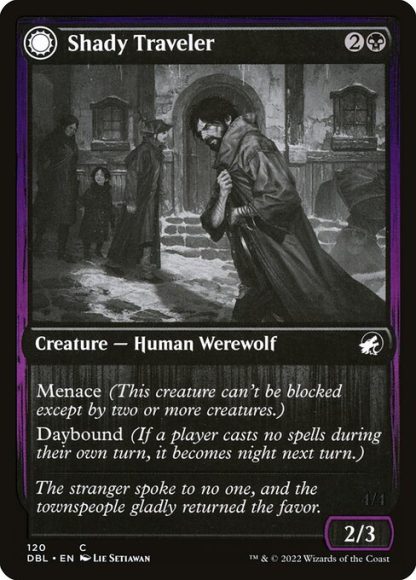Shady Traveler // Stalking Predator - (120) - Magic the Gathering Innistrad: Double Feature Singles