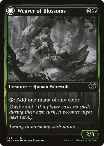 Weaver of Blossoms // Blossom-Clad Werewolf - (493) - Magic the Gathering Innistrad: Double Feature Singles