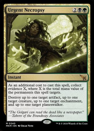 Urgent Necropsy - (240) - Magic the Gathering Murders at Karlov Manor Singles