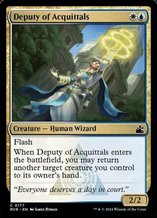 Deputy of Acquittals - (177) - Magic the Gathering Ravnica Remastered Singles