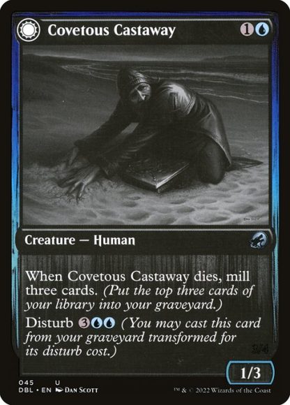 Covetous Castaway // Ghostly Castigator - (45) - Magic the Gathering Innistrad: Double Feature Singles