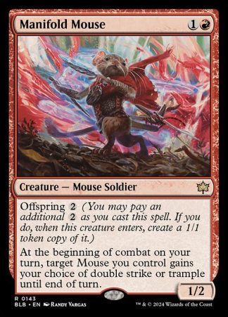 Manifold Mouse - (143) - Magic the Gathering Bloomburrow Singles