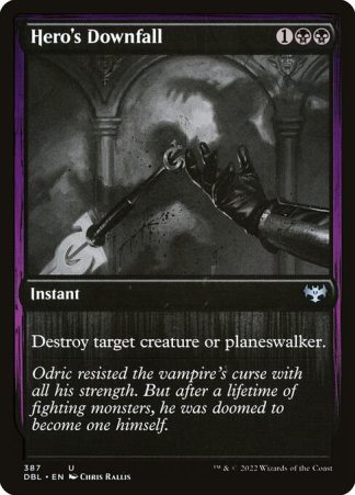 Hero's Downfall - (387) - Magic the Gathering Innistrad: Double Feature Singles