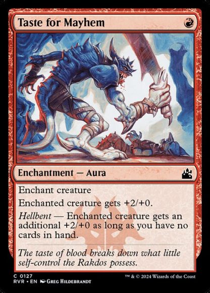 Taste for Mayhem - (127) - Magic the Gathering Ravnica Remastered Singles