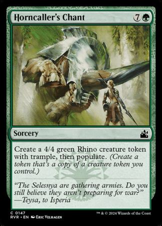 Horncaller's Chant - (147) - Magic the Gathering Ravnica Remastered Singles