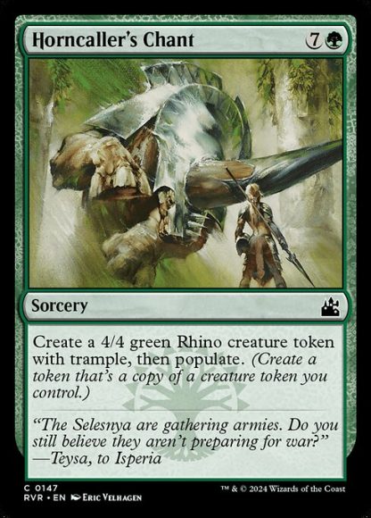 Horncaller's Chant - (147) - Magic the Gathering Ravnica Remastered Singles