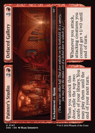 Painter's Studio // Defaced Gallery - (147) - Magic the Gathering Duskmourn: House of Horror Singles