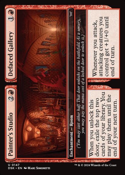 Painter's Studio // Defaced Gallery - (147) - Magic the Gathering Duskmourn: House of Horror Singles