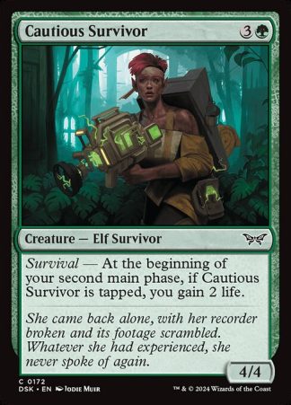 Cautious Survivor - (172) - Magic the Gathering Duskmourn: House of Horror Singles